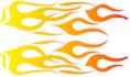 color flame decal